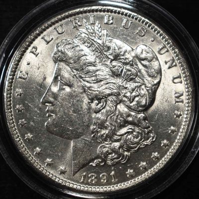 Sale Photo Thumbnail #109: 1891 MORGAN DOLLAR BU