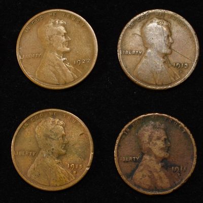 Sale Photo Thumbnail #174: 8 NICE EARLY SEMIKEY WHEAT CENTS