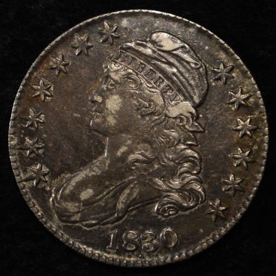 Sale Photo Thumbnail #79: 1830 BUST HALF DOLLAR AU