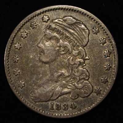 Sale Photo Thumbnail #242: 1834 CAPPED BUST QUARTER O/F IN OF NICE XF