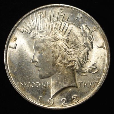 Sale Photo Thumbnail #307: 1923 PEACE DOLLAR CH BU