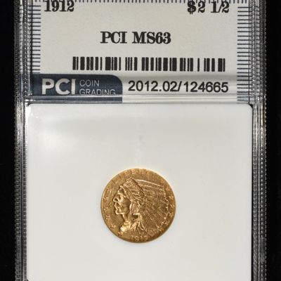 Sale Photo Thumbnail #443: 1912 $2.50 INDIAN GOLD PCI CH BU