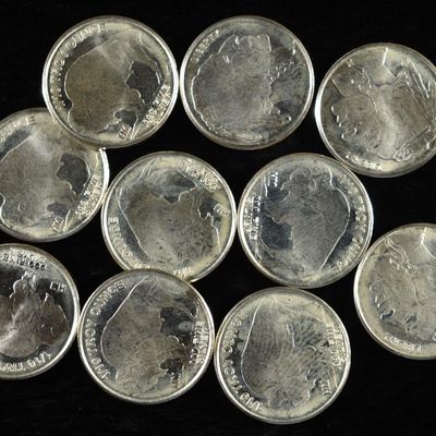 Sale Photo Thumbnail #412: (10) 1/10TH OZ .999 SILVER ROUNDS