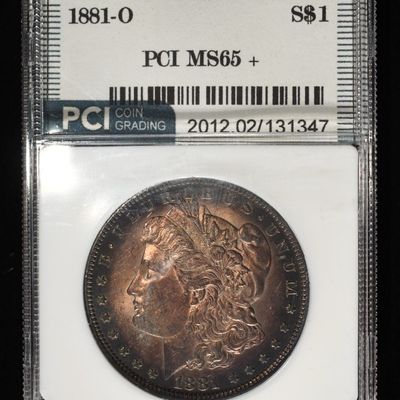 Sale Photo Thumbnail #272: 1881-O MORGAN DOLLAR PCI GEM BU