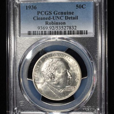 Sale Photo Thumbnail #320: 1936 50C COMMEM ROBINSON PCGS GENUINE