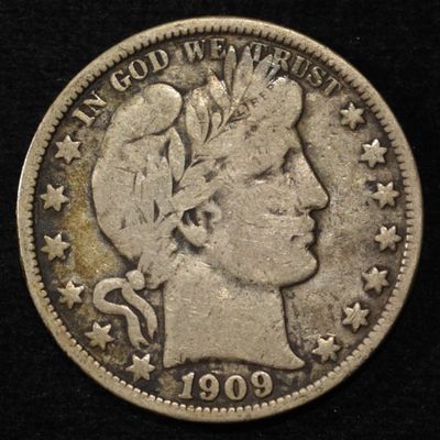 Sale Photo Thumbnail #83: 1909-O BARBER HALF DOLLAR FINE