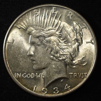 Sale Photo Thumbnail #134: 1934 PEACE DOLLAR BU