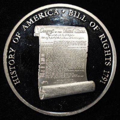 Sale Photo Thumbnail #409: BILL OF RIGHTS APPROX 0.8 OZ .999 SILVER