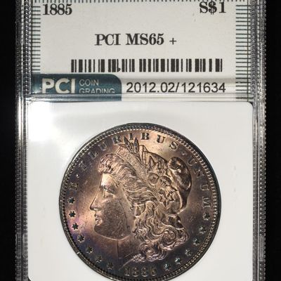 Sale Photo Thumbnail #281: 1885 MORGAN DOLLAR PCI GEM BU