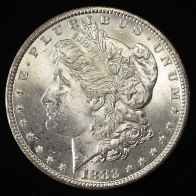 Sale Photo Thumbnail #275: 1882-CC MORGAN DOLLAR GEM BU