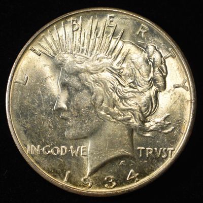 Sale Photo Thumbnail #383: 1934-D PEACE DOLLAR BU