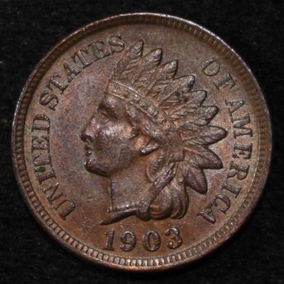 Sale Photo Thumbnail #172: 1903 INDIAN HEAD CENT GEM ORIG UNC
