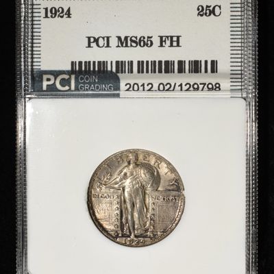 Sale Photo Thumbnail #248: 1924 STANDING LIBERTY QUARTER PCI GEM BU FH