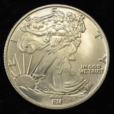 Sale Photo Thumbnail #405: 1/2 OZ .999 SILVER ROUND