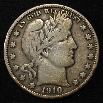 Sale Photo Thumbnail #85: 1910 BARBER HALF DOLLAR FINE