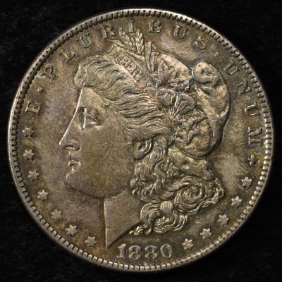 Sale Photo Thumbnail #271: 1880-O MORGAN DOLLAR BU TONED