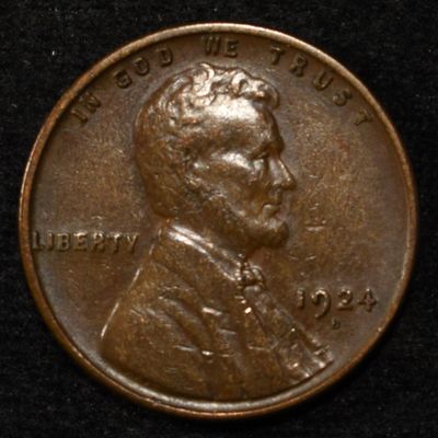 Sale Photo Thumbnail #69: 1924-D LINCOLN CENT XF/AU