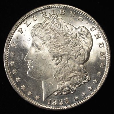 Sale Photo Thumbnail #291: 1893 MORGAN DOLLAR GEM BU
