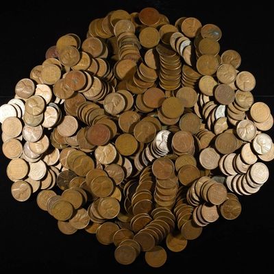 Sale Photo Thumbnail #331: (500) 40'S & 50'S WHEAT CENTS