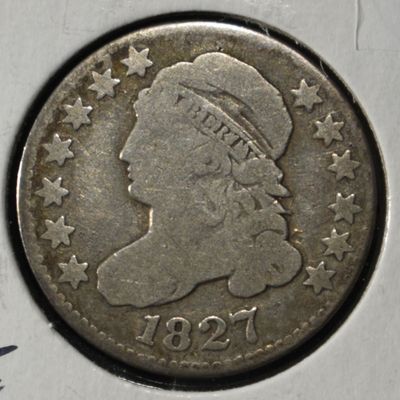 Sale Photo Thumbnail #224: 1827 CAPPED BUST DIME FINE