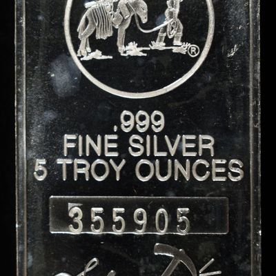 Sale Photo Thumbnail #420: 5 OZ .999 SILVER BAR