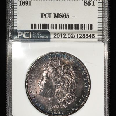 Sale Photo Thumbnail #288: 1891 MORGAN DOLLAR PCI GEM BU