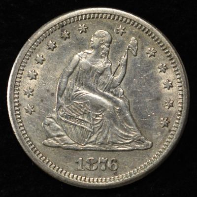 Sale Photo Thumbnail #244: 1876-S LIBERTY SEATED QUARTER CH AU