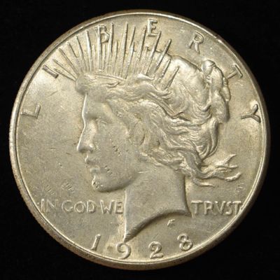 Sale Photo Thumbnail #382: 1928-S PEACE DOLLAR AU