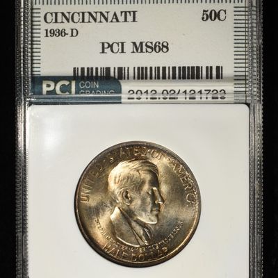 Sale Photo Thumbnail #322: 1936-D 50C COMMEM CINCINNATI PCI SUPERB GEM+ BU
