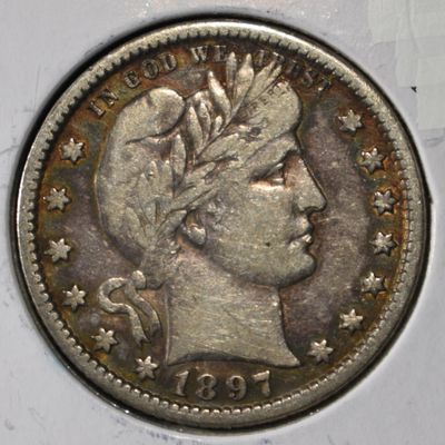 Sale Photo Thumbnail #246: 1897-O BARBER QUARTER VF
