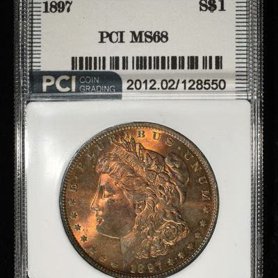 Sale Photo Thumbnail #294: 1897 MORGAN DOLLAR PCI SUPERB GEM+ BU