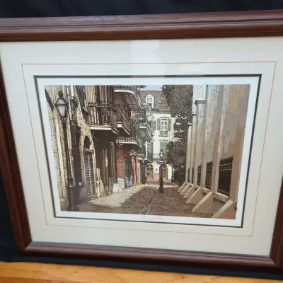Paul De La Fille Signed & Numbered New Orleans French Quarter Print