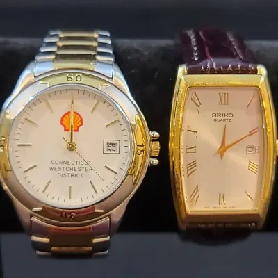 Men's Reliance By Croton Shell Watch & Seiko Watch 