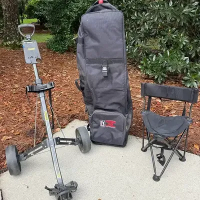 Bag Boy Folding Golf Cart, PGA Tour Travel Bag & Collapsible Chair