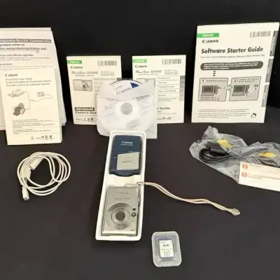 Canon PowerShot SD450 Digital ELPH Camera with Box & Accessories