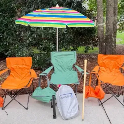 Outdoor Folding Chairs, Umbrella, AeroBed & More