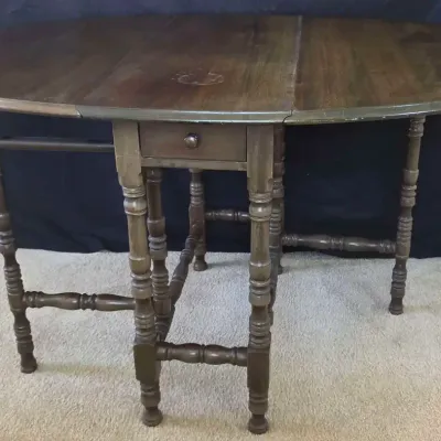 19th Century Style Drop-Leaf Gateleg Table