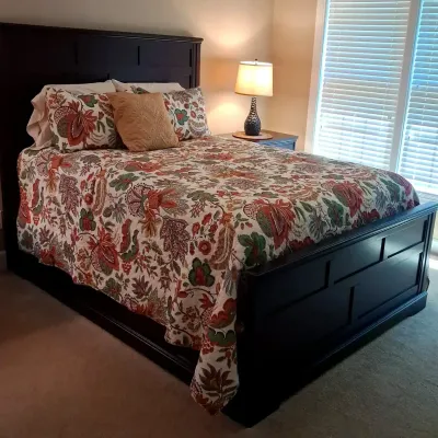 Marston-Inspired Bed Frame with Mattress & Box Spring
