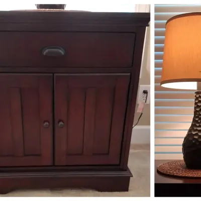 Marston-Inspired Nightstand with Coordinating Table Lamp (2 of 2)
