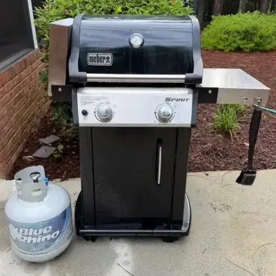 Weber Spirit Two-Burner Gas Grill with Cover & Propane Tanks