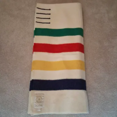 Hudson’s Bay Point Blanket – 100% Wool, Made in England