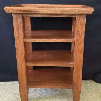 Broyhill Attic Heirlooms Oak Three-Tier End Table