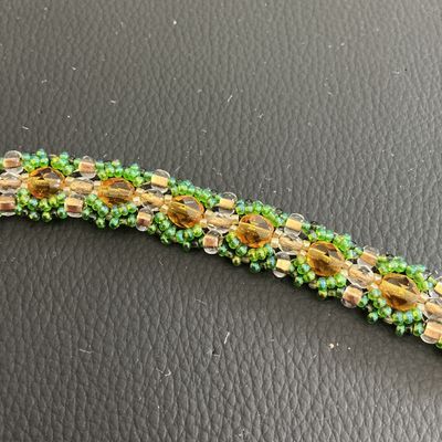 Beautiful handmade glass Beaded bracelet