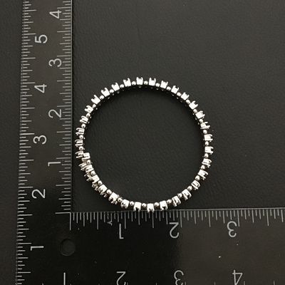 Black Onyx and White CZ Tennis Bracelet