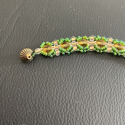 Beautiful handmade glass Beaded bracelet