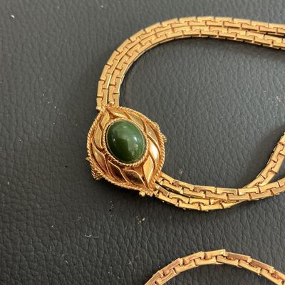 Beautiful Vintage Sarah Coventry lariat style necklace with beautiful slider pendant