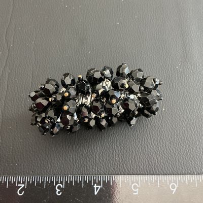 Gorgeous Black Glass Beaded Shaker bracelet