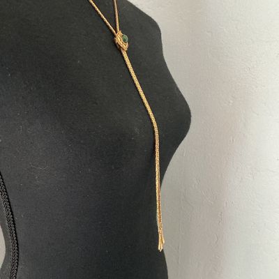 Beautiful Vintage Sarah Coventry lariat style necklace with beautiful slider pendant