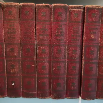 Antique (1895-1905) 8-Volume Book Collection From Rudyard Kipling 