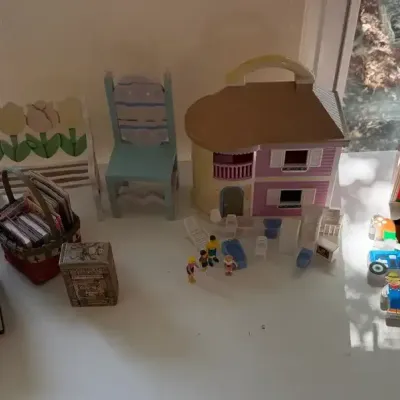 Collection of Vintage and Classic Children's Toys and Furniture